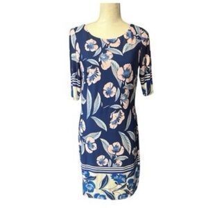 Eliza‎ J Floral Jersey Shift Dress